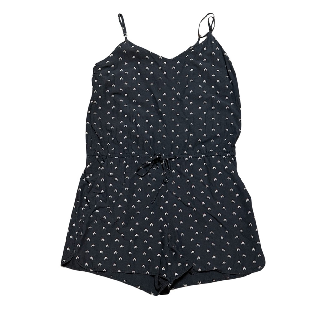 Marine Layer Navy Blue Printed Spaghetti-Strap Romper - Picture 2 of 5